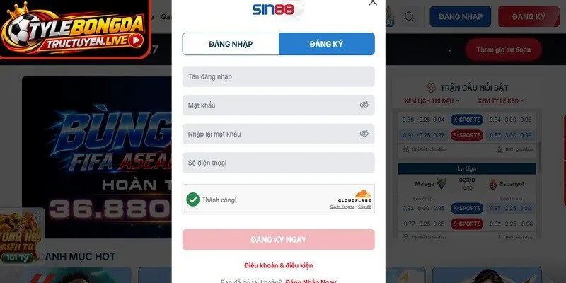 Quy trình đăng ký SIN 88 đơn giản chỉ vài bước