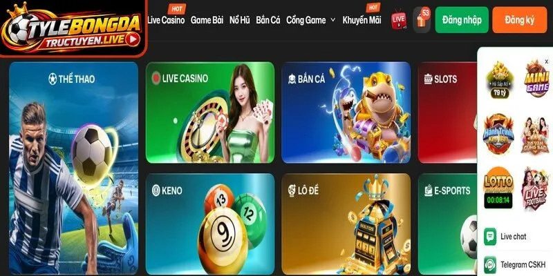 Thể thao là mảng chủ lực làm nên tên tuổi của VIC88