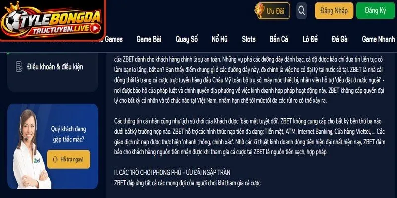 Điểm khác biệt của Z BET với những nền tảng khác
